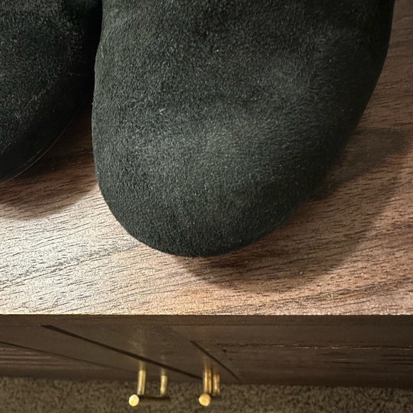 Black Suede Studded Heel Ankle Boots by MICHEAL Michael Kors - Picture 6 of 10